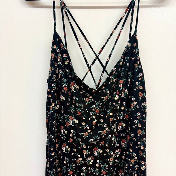 Nine Britton L Black Floral Willow Brushed Knit Maxi Dress - Picture 7 of 9